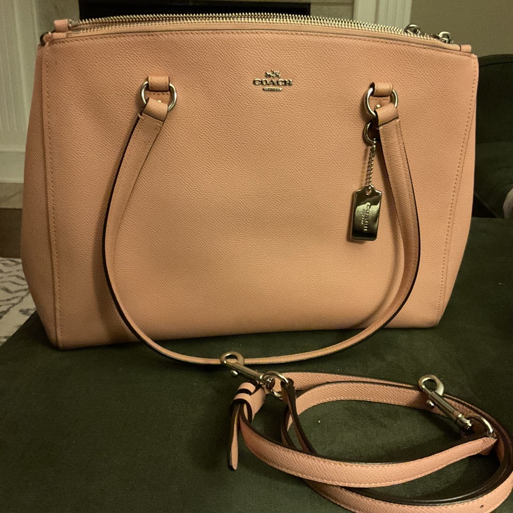 Coach Kelsey Satchel Leather Shoulder Bag